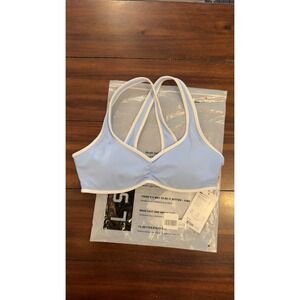 LSKD Luminous Sports Bra Open Air White Light Support WBRA03203 Large NEW NWT